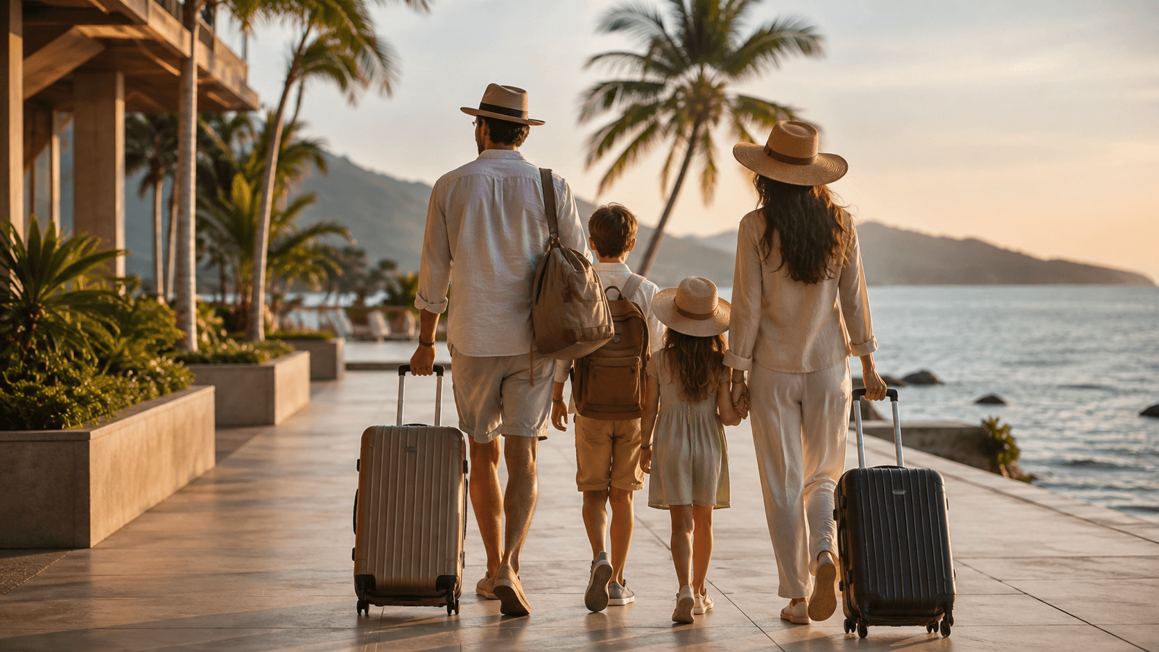 Famille en vacances