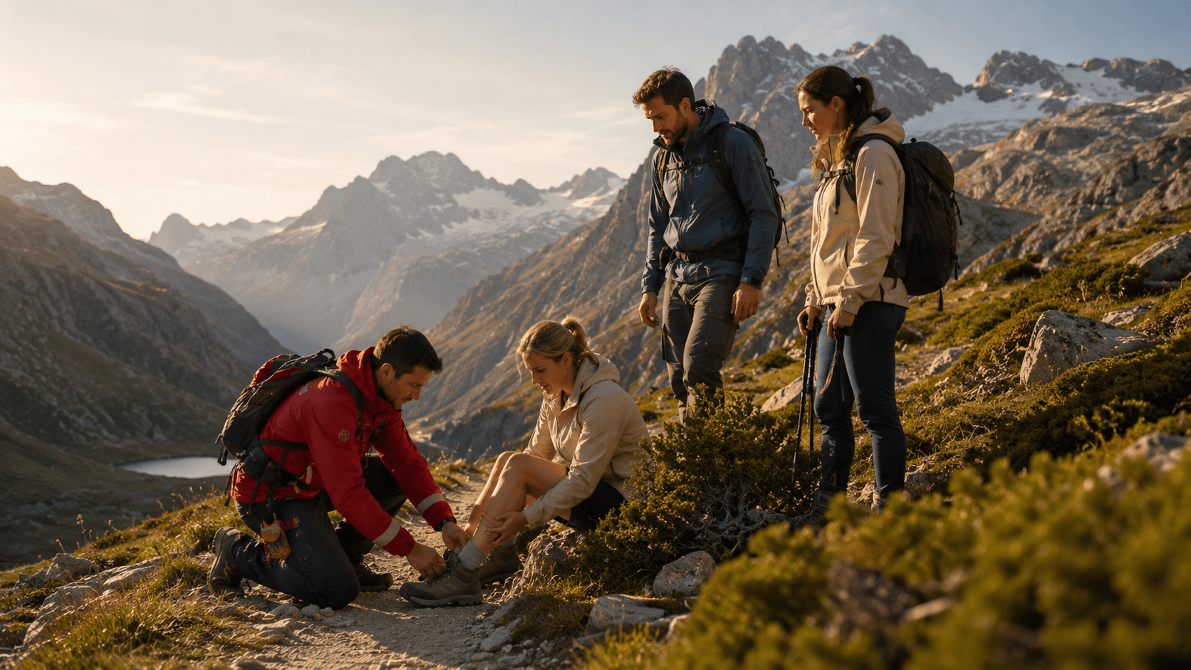 Accident lors d'une randonnée en montagne