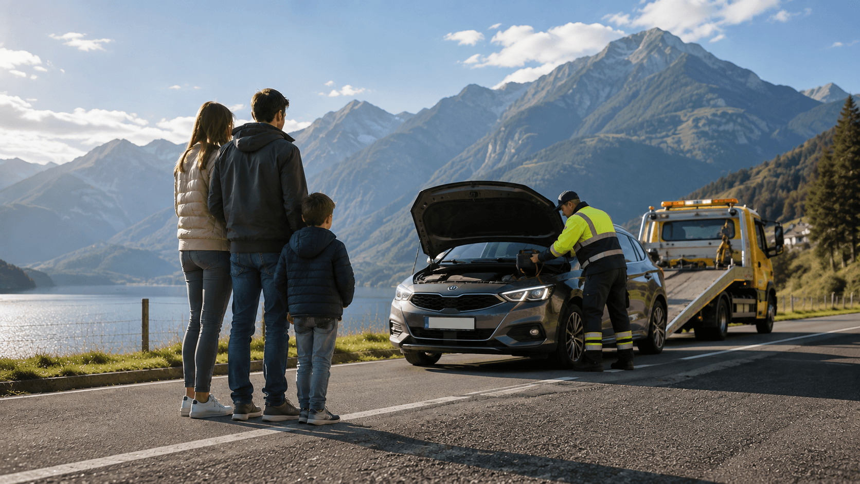 Batterie à plat sur le lieu de vacances